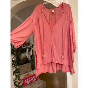 Free People Coral Tunic